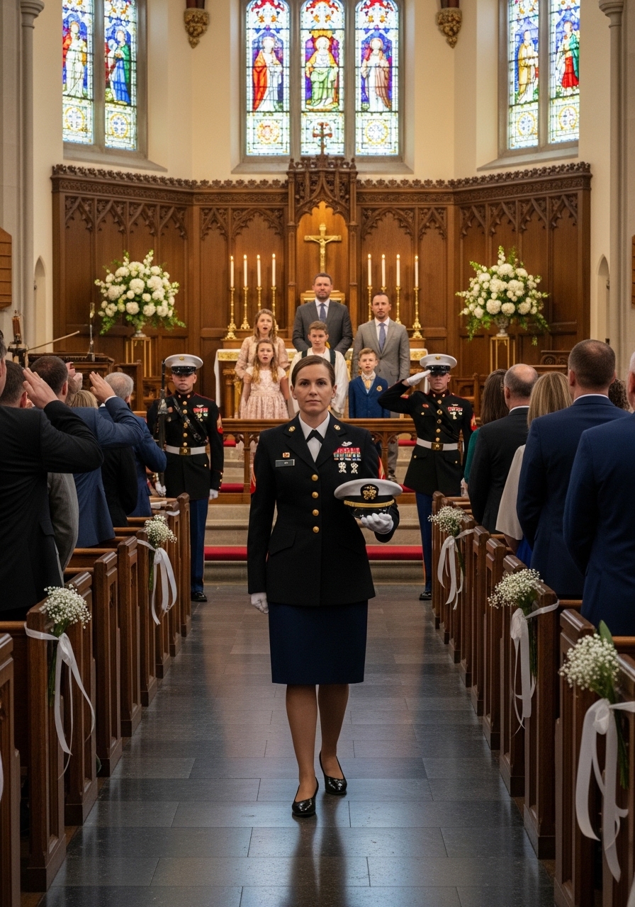 Moja rodzina powiedziała mi, żebym nie nosił munduru na ślub. I mimo to wszedłem. Gdy Marines stanęli i salutowali, wszystko się zmieniło.
