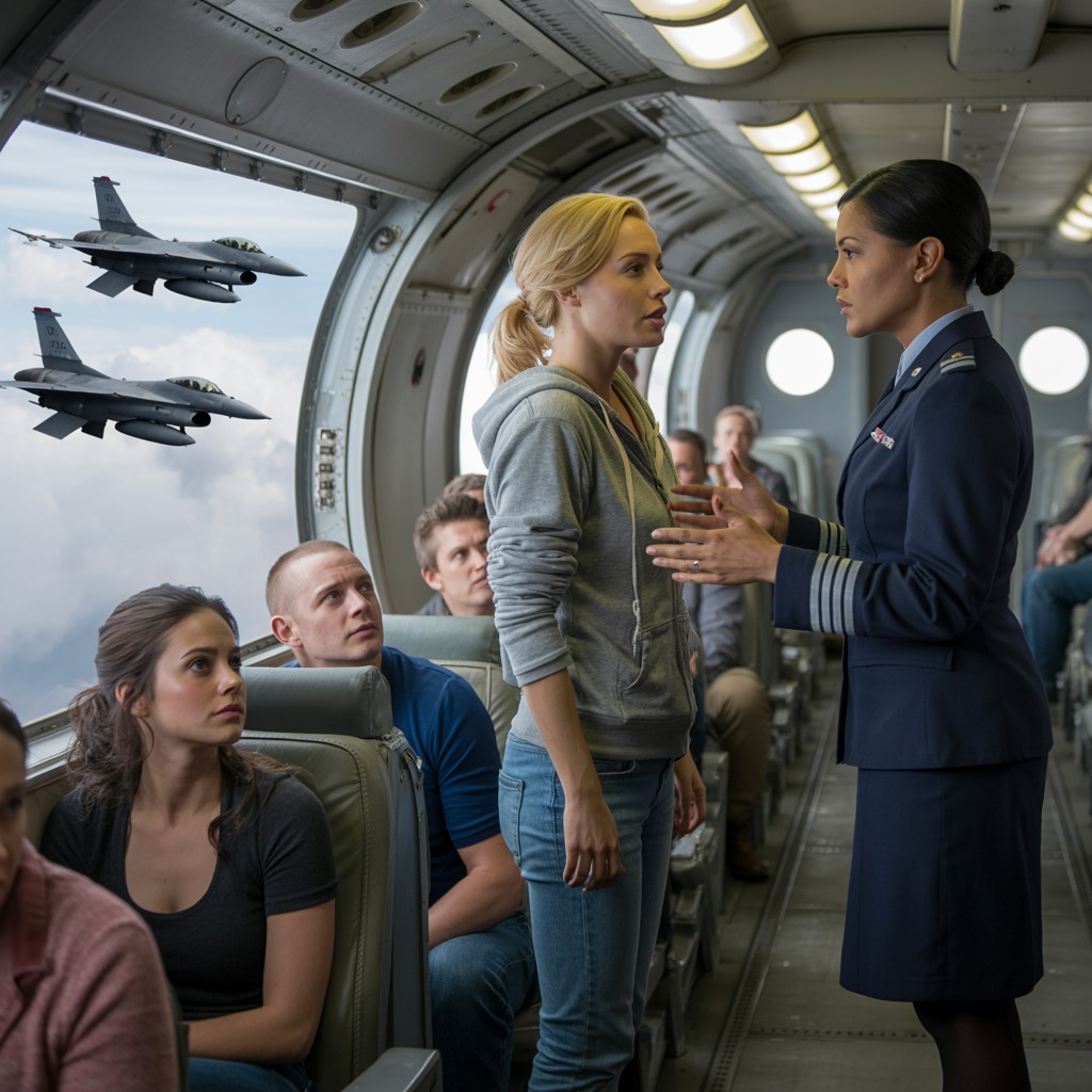 Ela Parecia Apenas Mais Uma Passageira Até Que Os Pilotos F-16 a Chamaram de Águia Um E Tudo Mudou