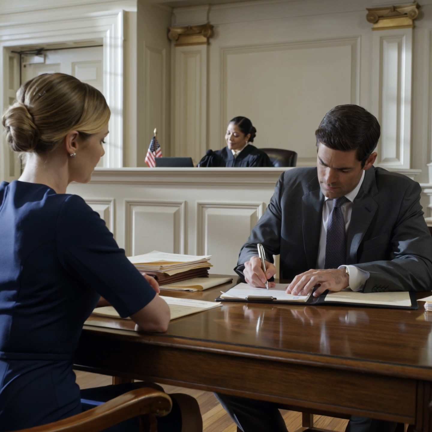 Você pode ficar com a Emma,” disse meu marido, deslizando o pacote de divórcio pelo balcão da nossa cozinha. “Vou ficar com a casa, os carros, a empresa—tudo mais.”