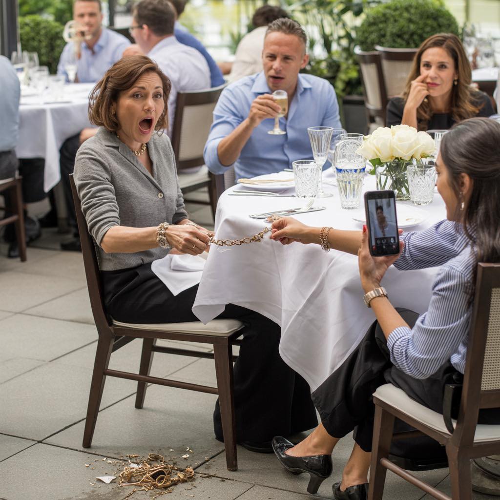 Durante uma transmissão ao vivo em família, minha sobrinha arrancou a pulseira do meu pulso