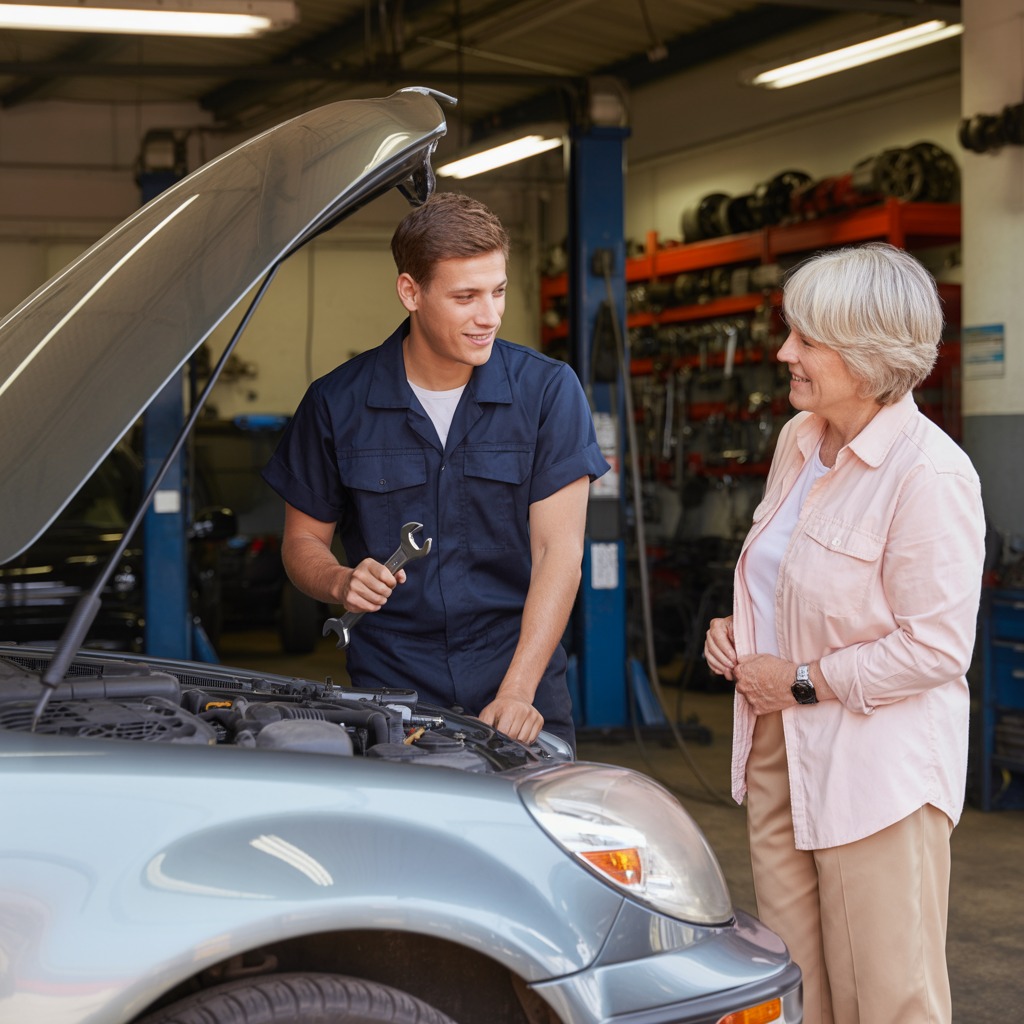 Hän Korjasi Iäkkään Naisen Auton Ilmaiseksi ja Menetti Työnsä