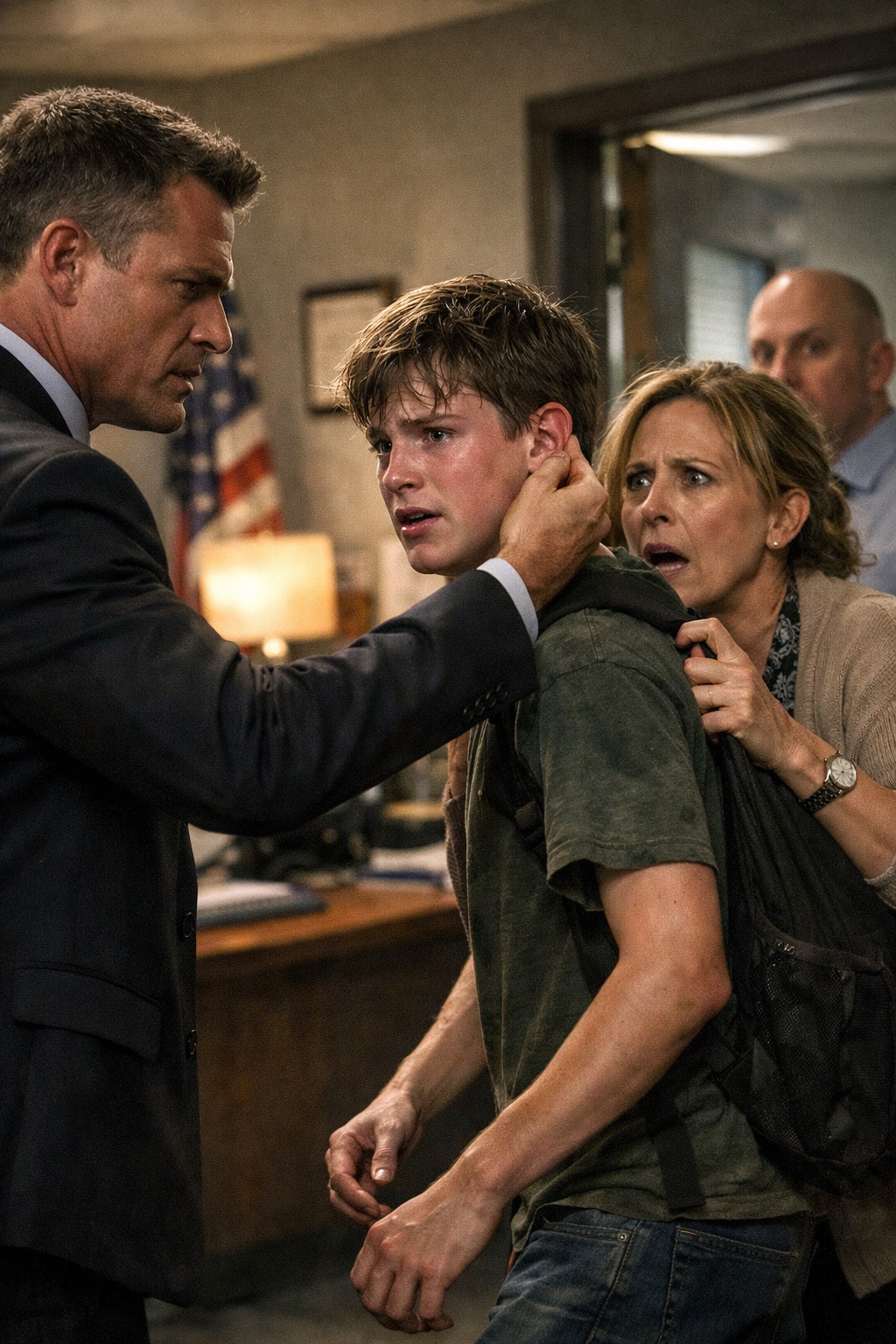 Hän raahasi minut käytävää pitkin kuin en olisi mitään… Kunnes isäni astui varjoista esiin. Se, mitä tapahtui seuraavaksi, sai kaikki katumaan sitä välittömästi.005