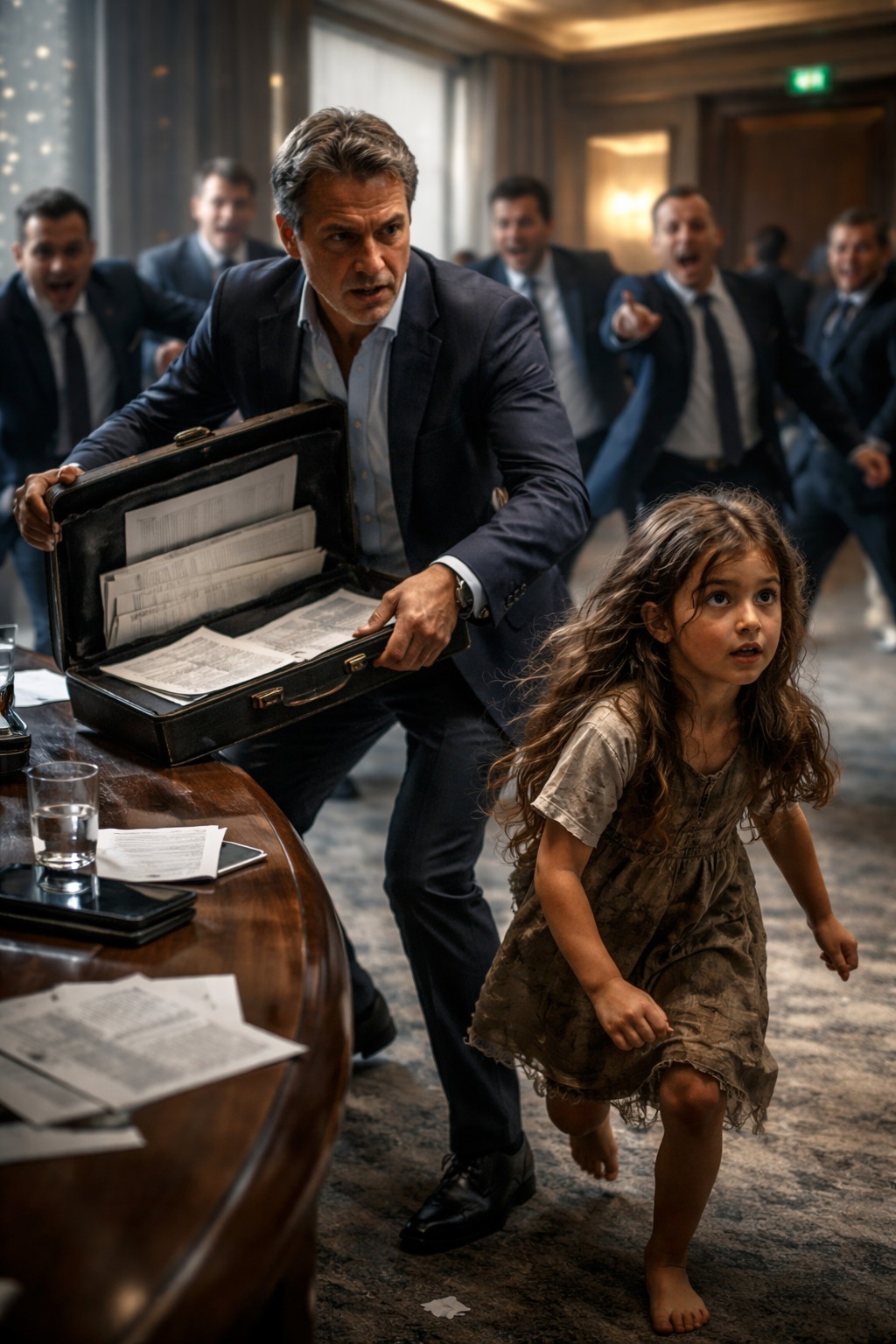 Han var på väg att förlora allt med en signatur, tills en barfota flicka gick in och höll i hans öde. Vad hon visste om hans förflutna var mycket farligare än att förlora sitt imperium.005