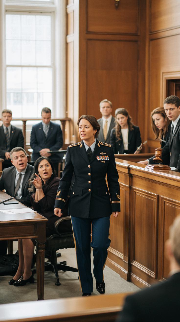 Kun Astuin Täydessä Uniformussa Tuomioistuimeen, Isäni Nauroi. Äitini Huokaisi. Sitten Tuomari Katsoi Ylös, Äänen Murtuessa: “Rakas Jumala… Se On Todella Hän.” Huoneen Hiljeni. Heillä Ei Ollut Aavistustakaan, Keitä Olin Tullut.