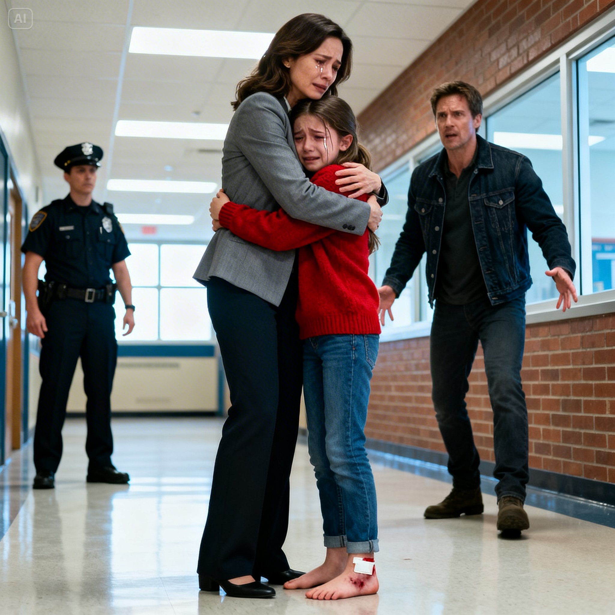 Olin Lääkärikonferenssissa, Kun Koulun Johtaja Soitti Kello 2:47 A.M. — Kahdeksanvuotias Tyttäreni Oli Kulkenut Paljain Varpain Koululle Pimeässä, Toistellen “Isäntä Minut Satutti”… Tallenteet, Joita Hän Piilotti, Paljastaisivat Pian Totuuden – Uutiset