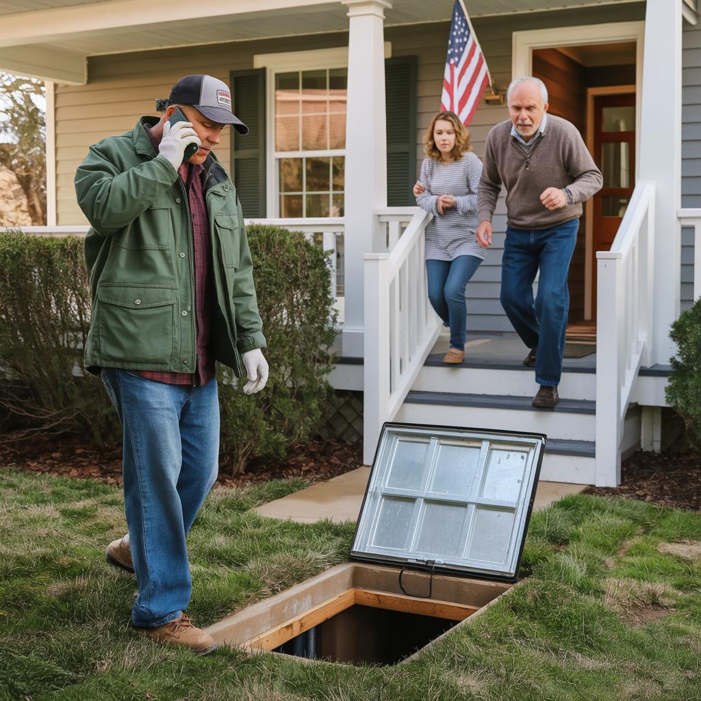 Trädgårdsarbetaren hörde gråt i min källare och jag visste att något var fel