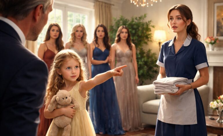 Hennes röst krossade hans värld: Ögonblicket då hans dotter valde en hushållerska framför alla kvinnor han hade valt ut. Det var ett beslut som skulle förändra allt…005