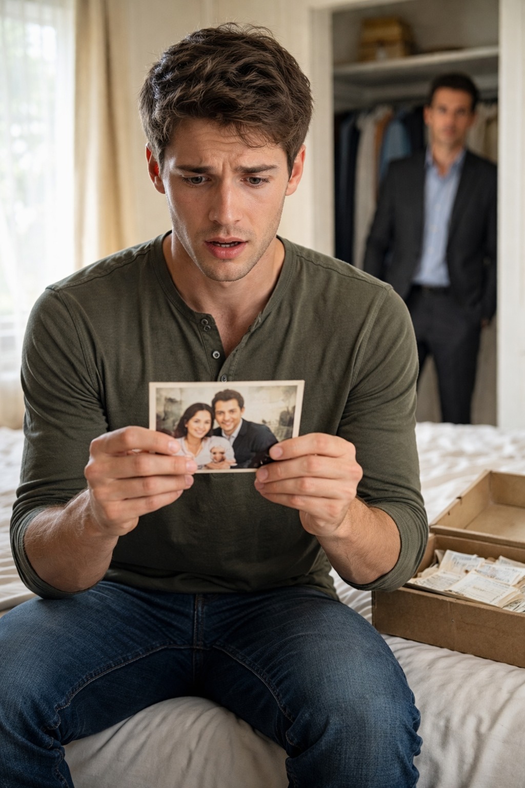 Han Öppnade Sin Sene Mors Garderob, Förväntansfull av Minnen—Men Hittade ett Liv Hon Dölja Från Honom. Namnet på Lådan Var Inte Bara en Främling… Det Var Nyckeln till en Sanning som Kan Förstöra Honom.005