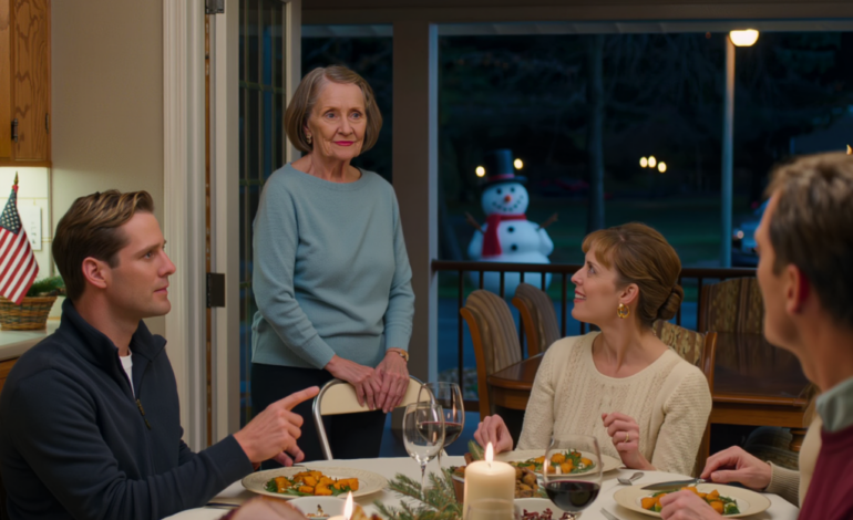 Mitt i julmiddagen reste sig min son, pekade mot dörren och sa: “Mamma, gå ut och kom aldrig tillbaka,” hela bordet fortsatte skära skinka och dela bullar som om inget hade hänt, min svärdotter vika servetten som om hon hade väntat på just det ögonblicket, och jag argumenterade inte, jag sa bara mycket tyst: “Då är jag säker på att ingen kommer att ha något emot vad jag gör härnäst…