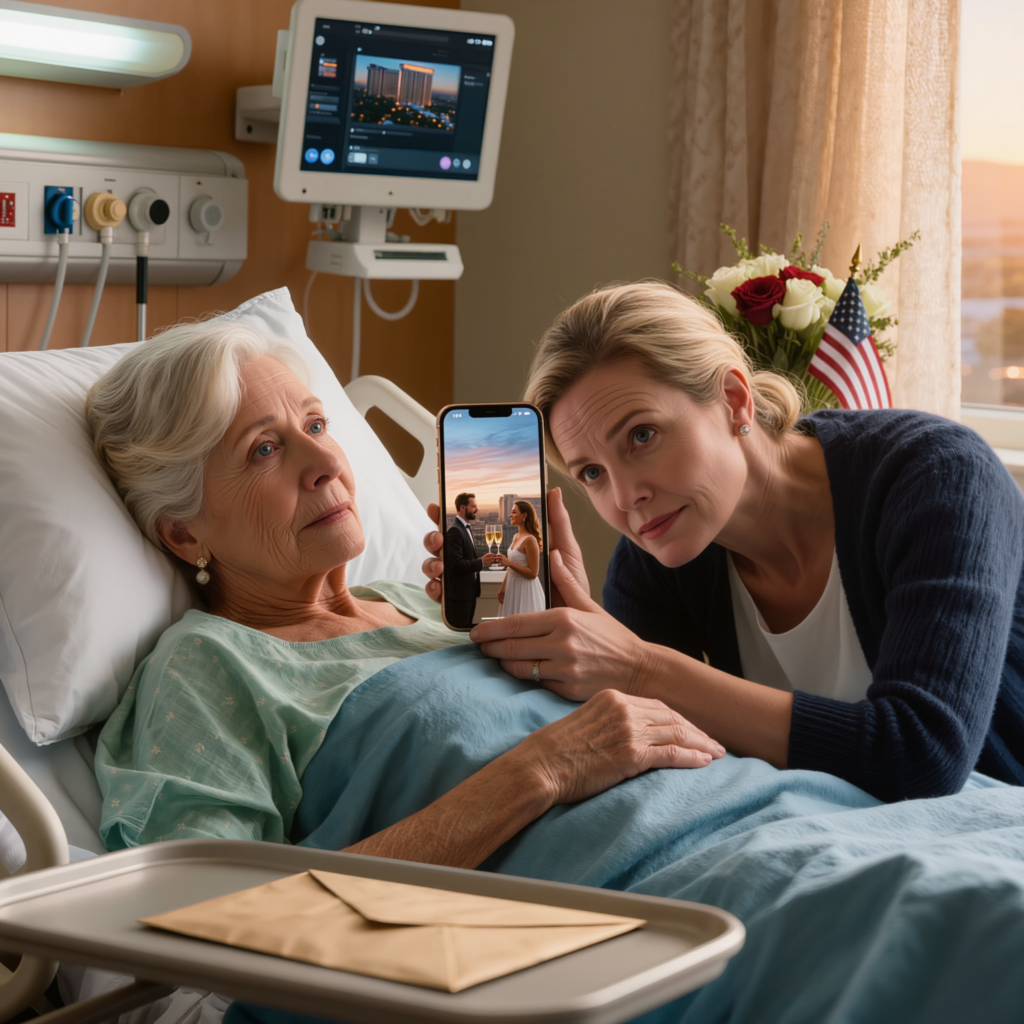 Samotnie zemdlałem na parkingu Kroger na Millbrook Avenue i musiałem przejść operację awaryjną tej samej nocy.
Szpital zadzwonił do mojego syna 53 razy w ciągu 4 dni, a on nigdy nie odebrał.
Kiedy w końcu obudziłem się na oddziale intensywnej terapii, pierwszą rzeczą, którą zobaczyłem, było zdjęcie jego i jego żony podnoszących kieliszki w Las Vegas, z podpisem „świętując wielkie wygrane”, a potem otworzyłem e-mail o moim domu i wiedziałem, że ktoś posunął się o krok za daleko przede mną