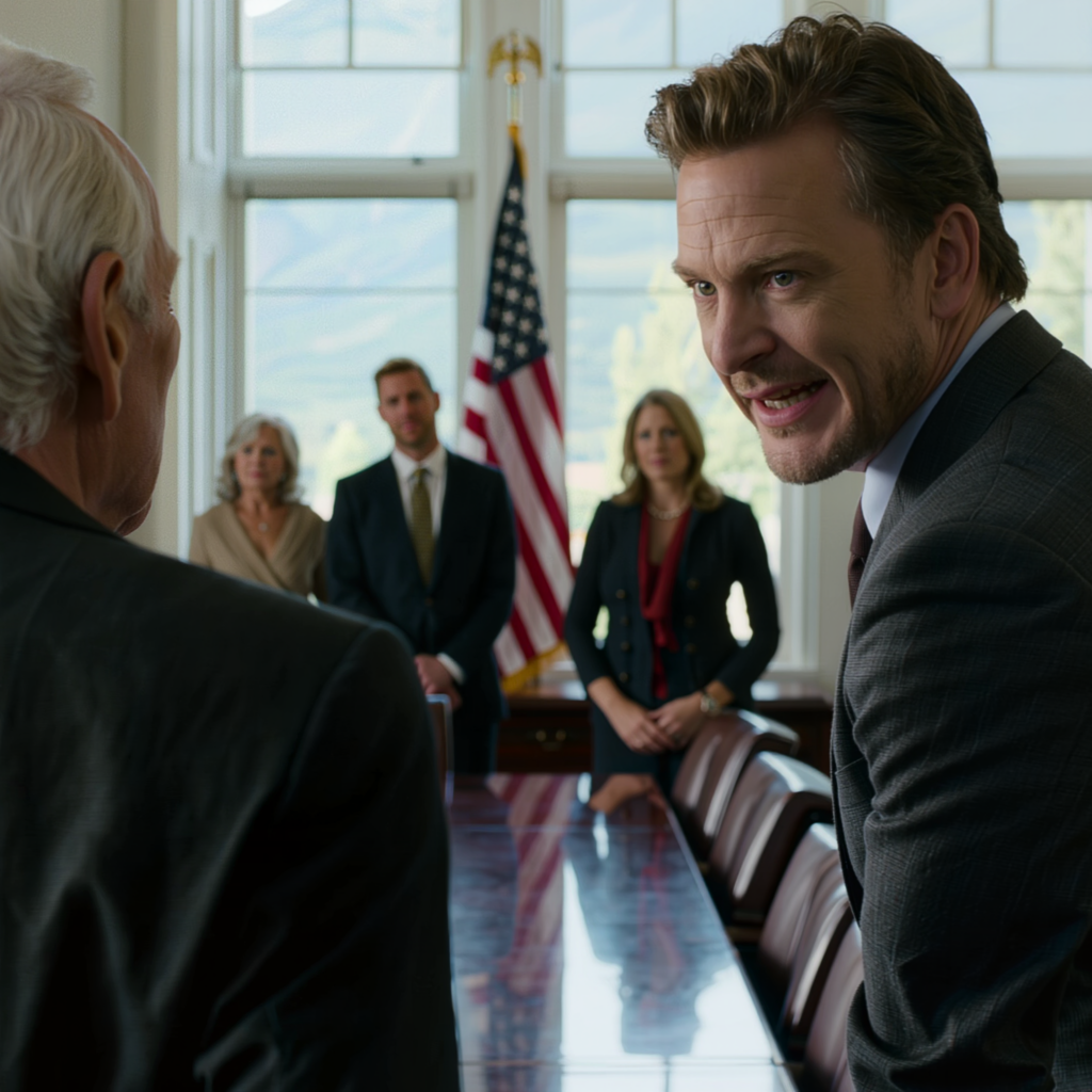 Vid min frus testamentsläsning slog min svärson plötsligt handen i bordet, förklarade att “alla åtta resorter är våra”, och sade sedan kallt, “En värdelös gammal man som du får ingenting”, och hela hans familj skrattade som om vinsten redan var i deras händer, medan jag bara satt stilla och tittade noga på honom, som om personen som hade gjort det största misstaget i rummet fortfarande inte hade insett det