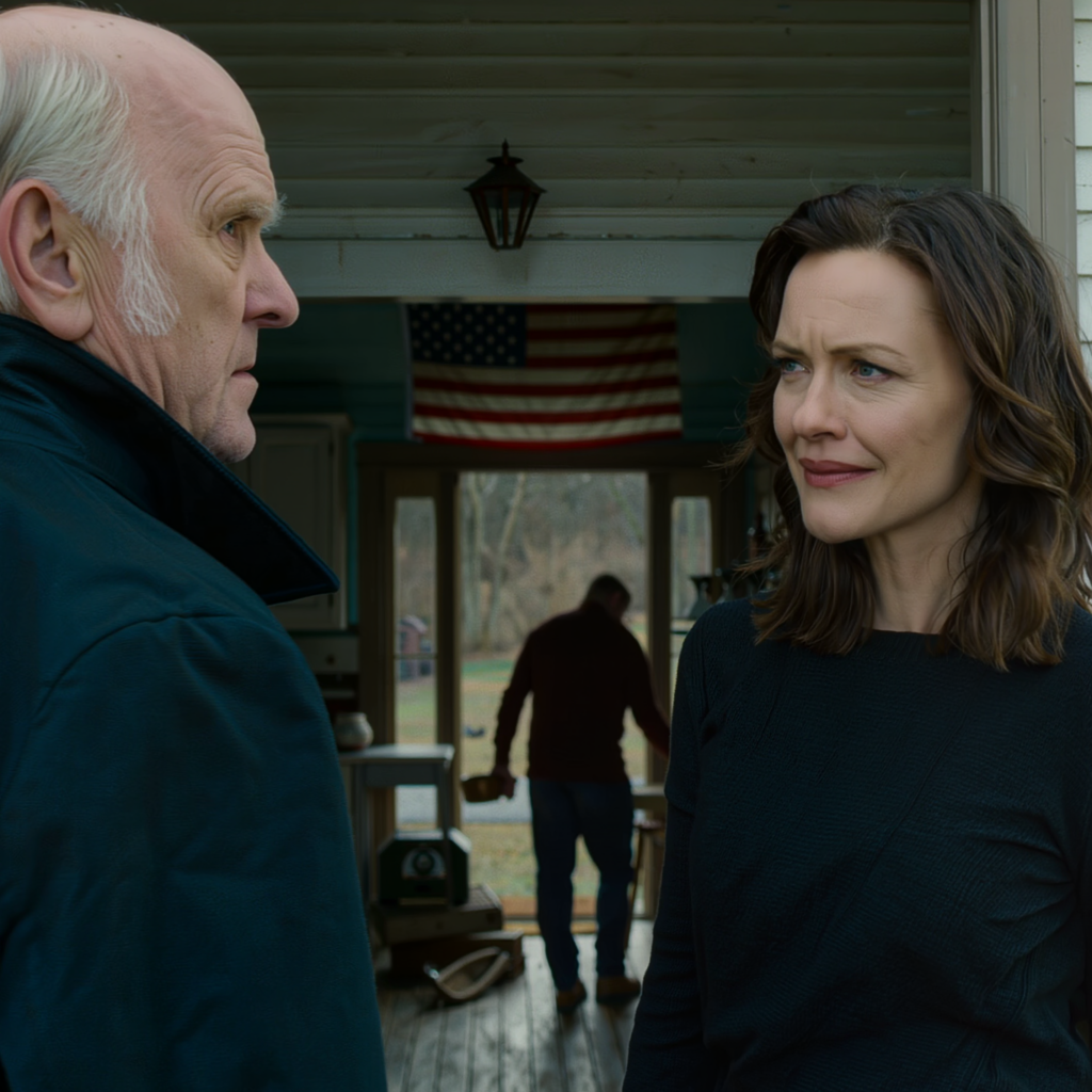 Jag hade just begravt min son, och min svärdotter flyttade in sin älskare samma natt, hade hans saker direkt inburet i min sons rum, och kastade mina saker över gården som skräp. Sedan pekade hon mot källaren och sa att detta hus inte har plats för värdelösa människor — jag böjde mig inte för att plocka upp något, jag tryckte bara på en knapp och gick, och just då var jag inte längre den som hade ingenstans att ta vägen.