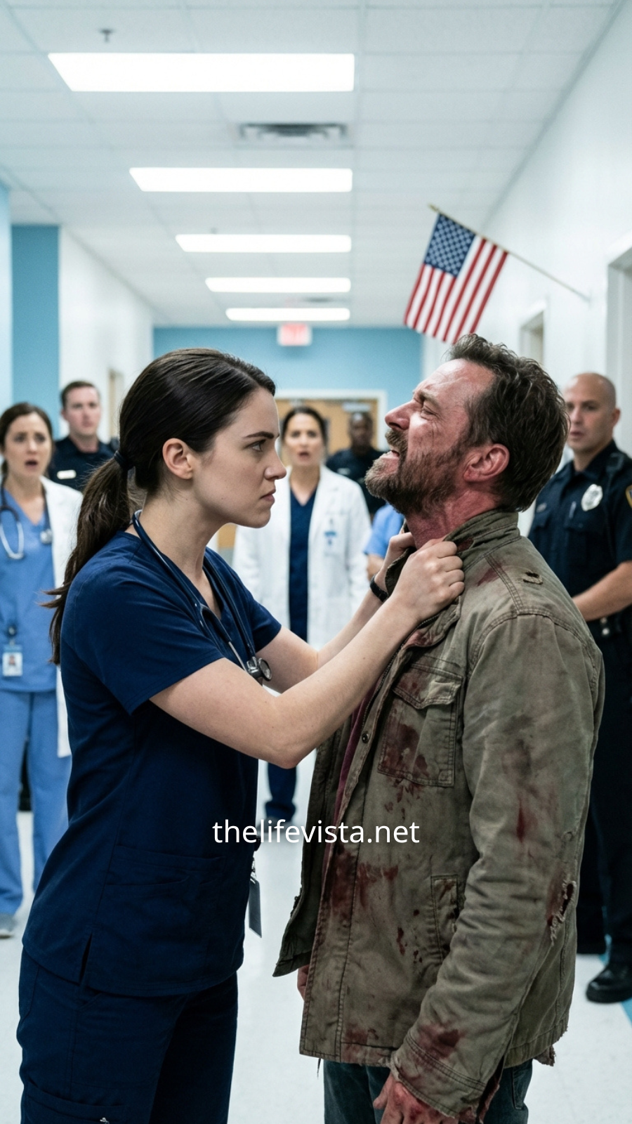 Gigant o wzroście 7 stóp wtargnął do ER — a potem „Nowicjuszka” pielęgniarka go zrzuciła w sekundę