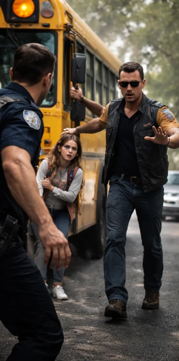 Człowiek, który jechał za autobusem
Nikt na początku nie zauważył mężczyzny na motocyklu — nie do końca. W cichym miasteczku, gdzie poranki przebiegały w przewidywalnych pętlach, wszystko, co nie łamało rytmu, było łatwe do zignorowania. Ale Ethan Cole budował swoje życie na dostrzeganiu wzorców, a to, co zobaczył w lusterku wstecznym tego ranka, nie do końca pasowało.