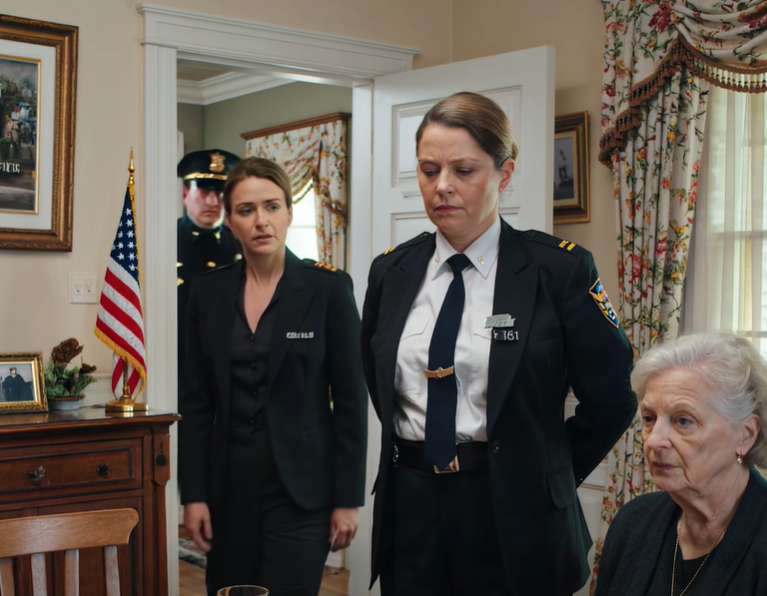 Jantar em Família Ficou Silencioso Quando Minha Irmã Tentou Torná-lo “Oficial”. Então, O Capitão dela Entrou, Olhou para Mim, e Disse, “Senhora… Estamos Aqui.”