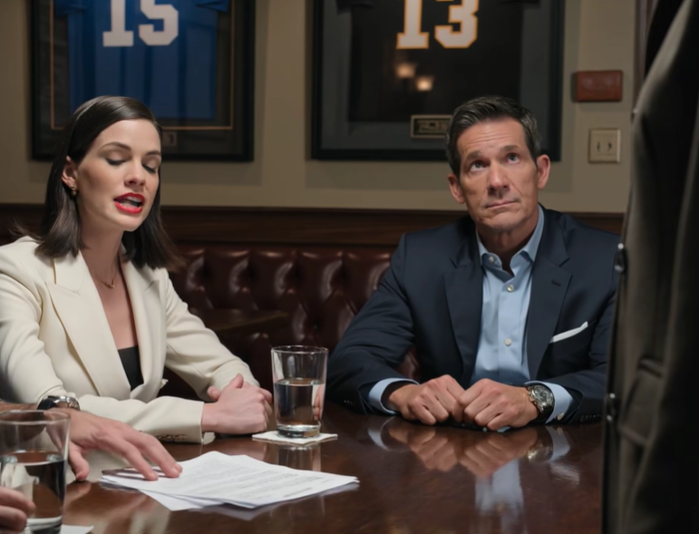 Sente-se, Mamãe, e assine isso