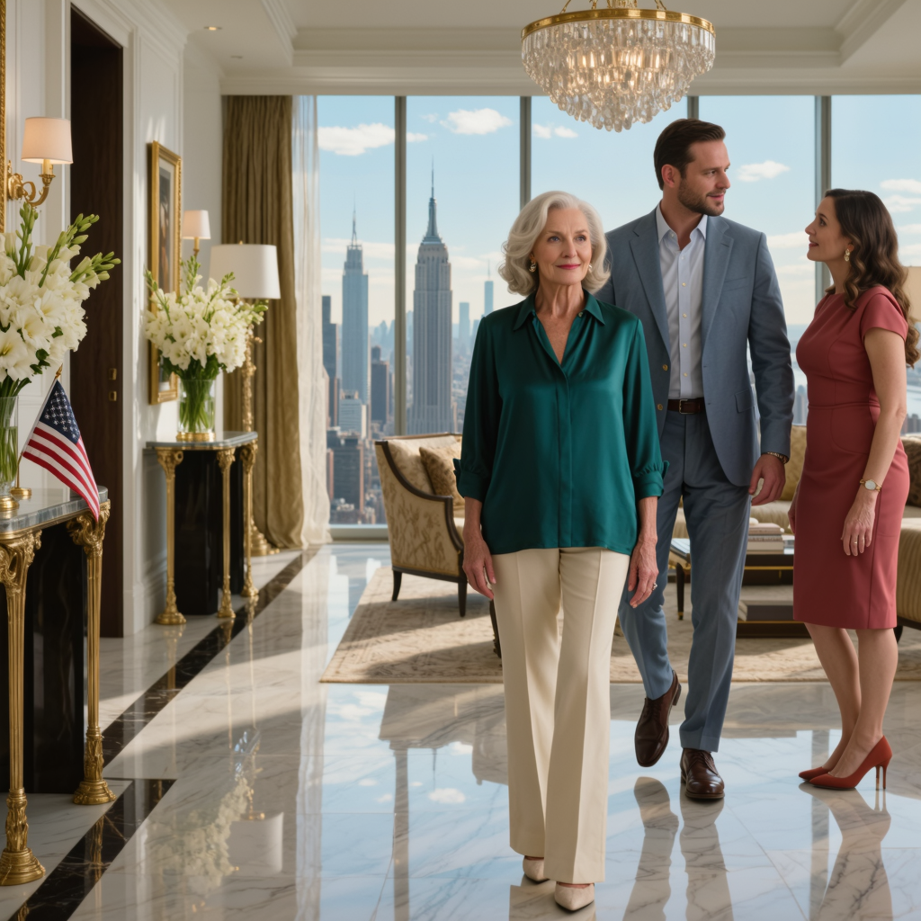 Poikani ja miniäni sanoivat: imme kuulleet, ette4 olet ostanut kattohuoneistona0a0a0joten tulimme tekeme4e4n sovinnon.
Kuusi kuukautta aikaisemmin he olivat juuri ne, jotka olivat sulkeneet oven eive4t sallineet minun astua heidän kotiinsa.
Mutta heti, kun he astuivat uuteen kotiini, molemmat je4e4ve4t paikoilleen katsellessaan edesse4 oleviaa0ne4kymie4.