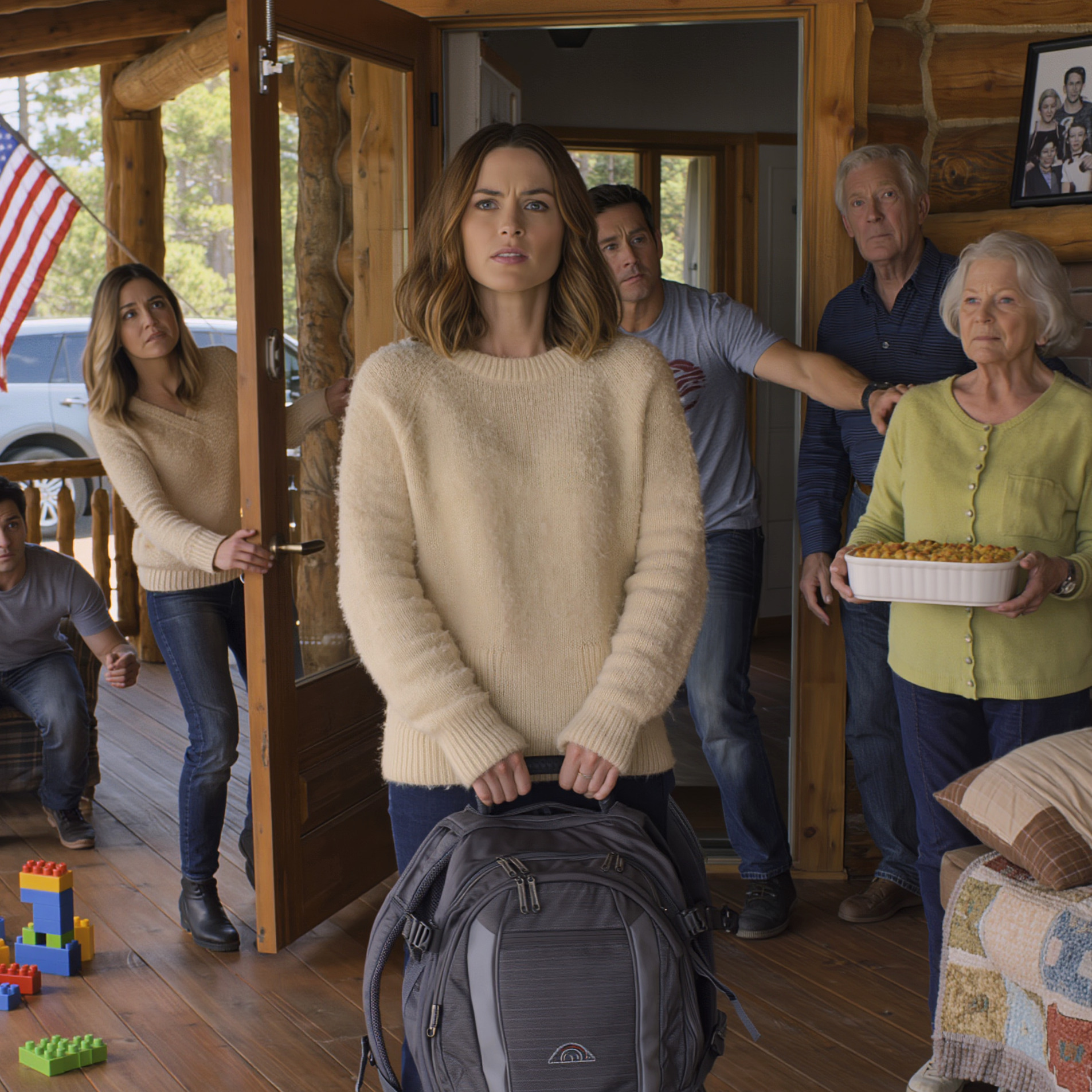 Fui até minha cabana na montanha para recarregar as energias, e boom—encontrei minha irmã, o marido dela e os pais dele morando lá dentro. Ela rosnou: “O que você quer, sanguessuga? Vou chamar a polícia!” Eu retruquei: “Vai em frente, tente,” e entrei direto na sala de estar. Então, assisti ao mundo dela desmoronar.