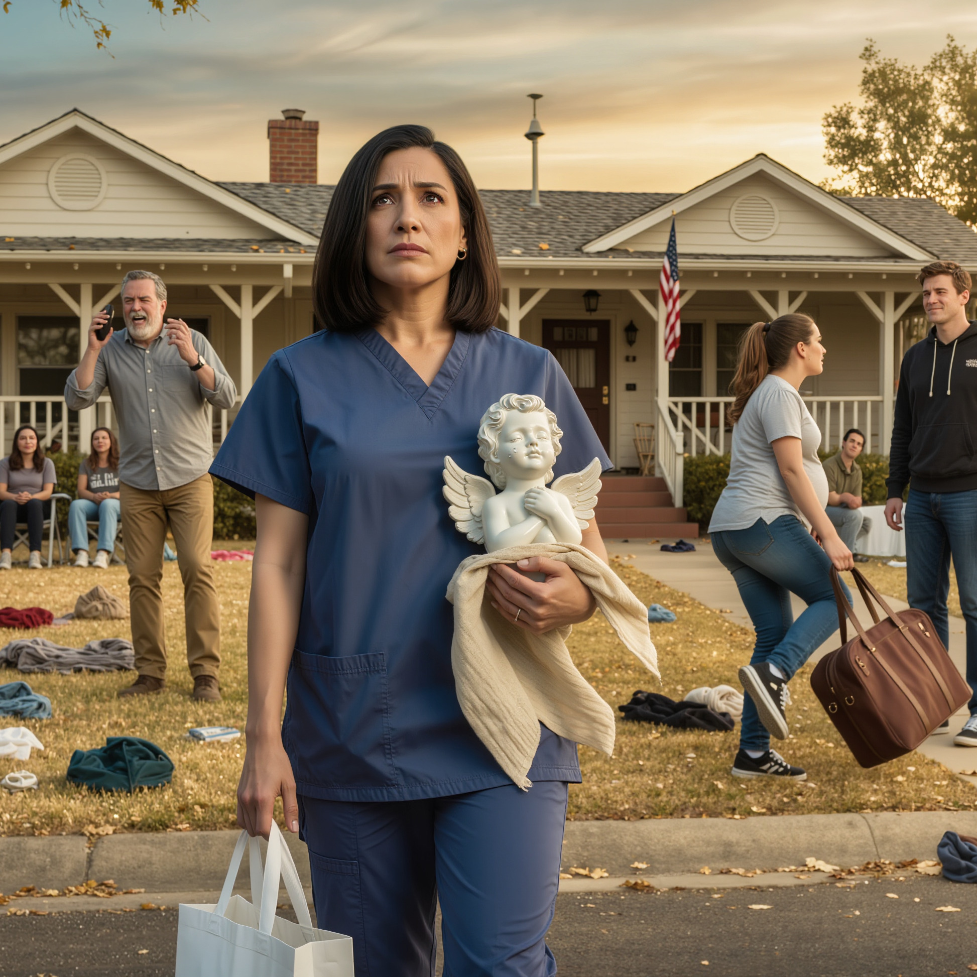 Voltei do meu turno e encontrei tudo o que possuía espalhado no quintal da frente. Meu pai estava lá, com o telefone na mão: “Você tem 28 anos, nos sugando como um maldito parasita — saia!” Minha irmã chutou minha bolsa na rua: “Até mais, inútil! Ah, e vamos te bloquear do Wi-Fi também!” Os vizinhos do outro lado da rua estavam na varanda, assistindo tudo como entretenimento gratuito. Não proferi uma palavra. Apenas comecei a carregar tudo no meu carro. Quando terminei, fui direto até eles. Olhei cada um na cara. “Espero que todos vocês descansem bem esta noite. Porque chegará um dia em que nenhum de vocês descansará.” Então, saí daquela entrada. Dez dias depois, meu telefone não parava de vibrar — 88 mensagens…