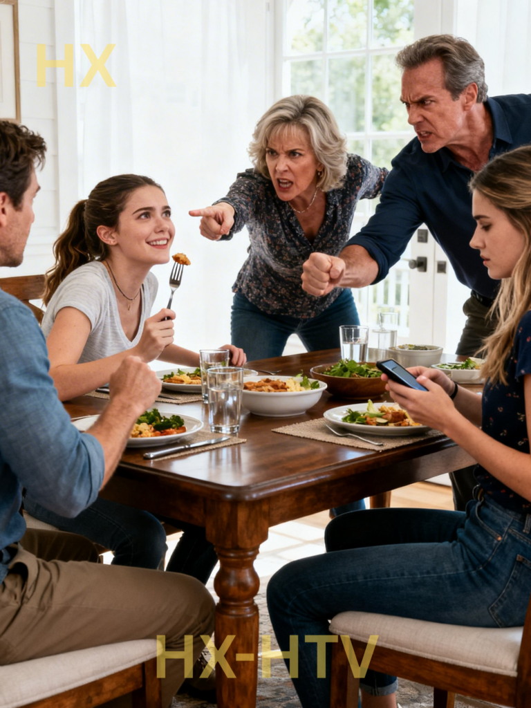 No almoço de domingo, minha mãe anunciou, Sua irmã perdeu…