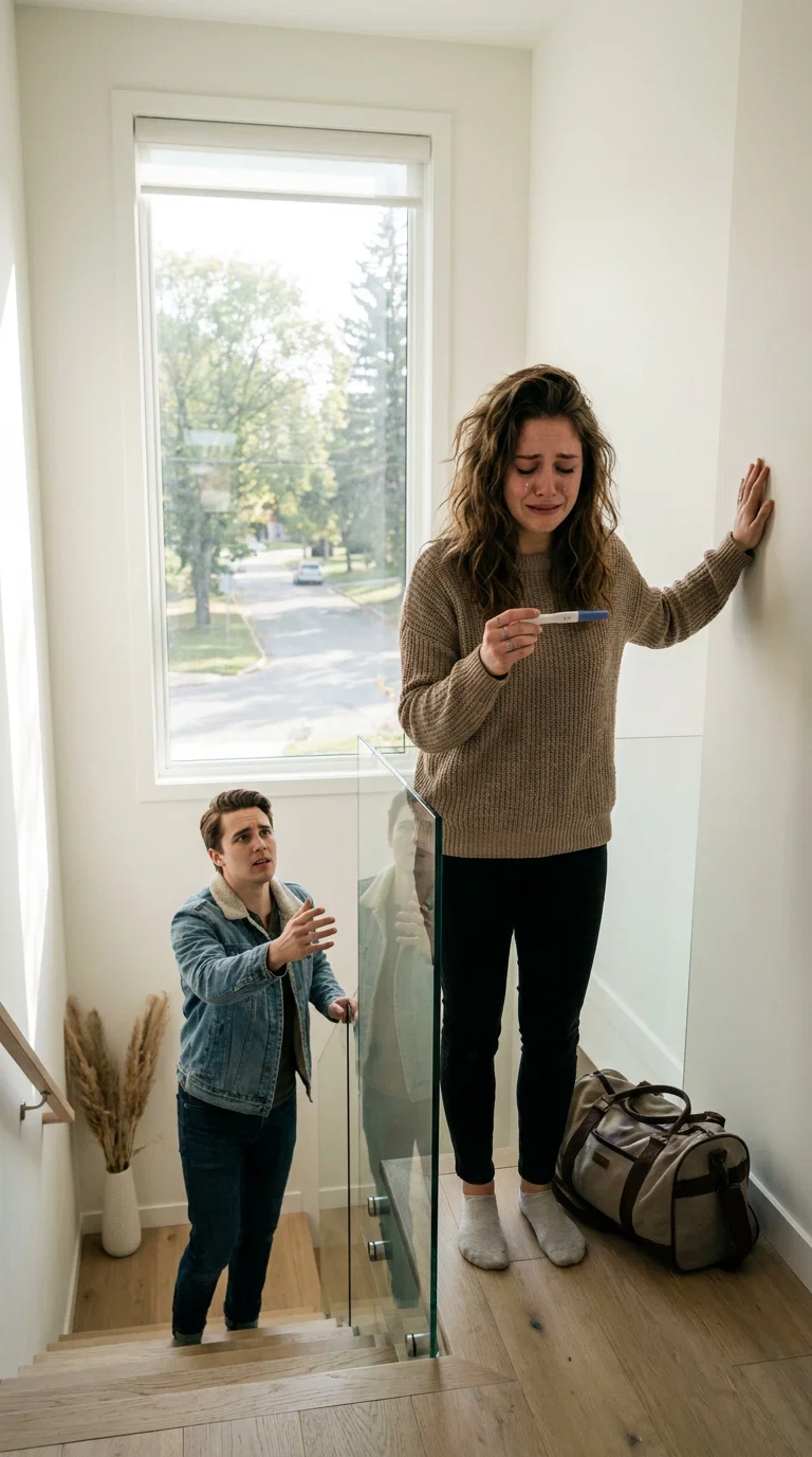 “Eu quero o divórcio, Elena.” Meu marido sussurrou essas palavras lá embaixo, tão baixo que quase não as ouvi. Eu estava descalça no banheiro lá em cima, o piso frio mordia meus pés, segurando um teste de gravidez positivo com as mãos trêmulas. A segunda linha rosa ainda estava ficando mais escura — fraca, mas inquestionável, como um segredo que lentamente aprende a respirar.